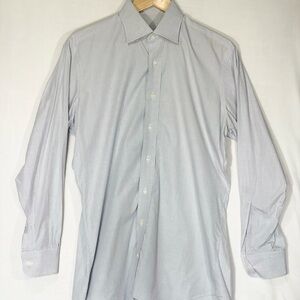 Holland & Sherry London 1836 Men’s Dress Shirt White Check